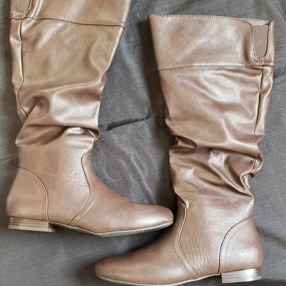Dreampairs Shoes - Dream Pairs Women's Suede/PU Fall Weather Knee High Boots 9.5 DZ1